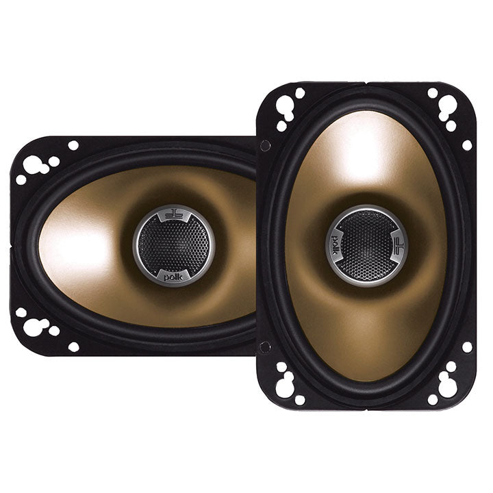  Polk Audio DB461 4-by-6-Inch Coaxial Speakers (Pair, Black) 