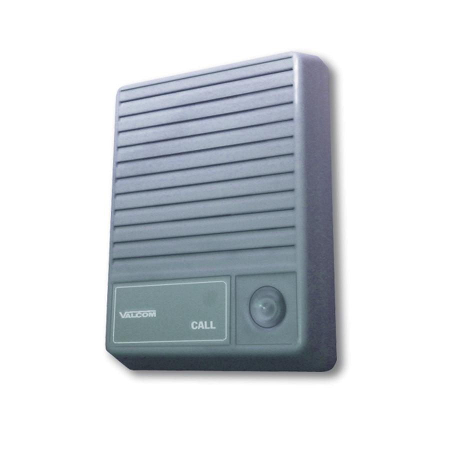  Valcom V-1074 Talkback Doorplate Surface Speaker- Gray 