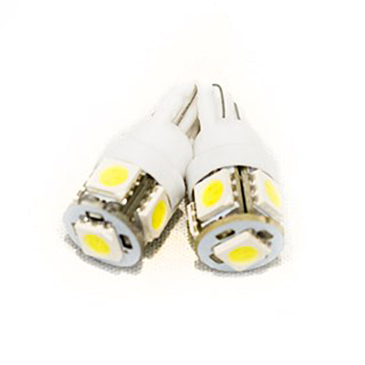  Street Vision SV5050T10W T10 5050 LED 5-Chip Bulbs-White Pair 