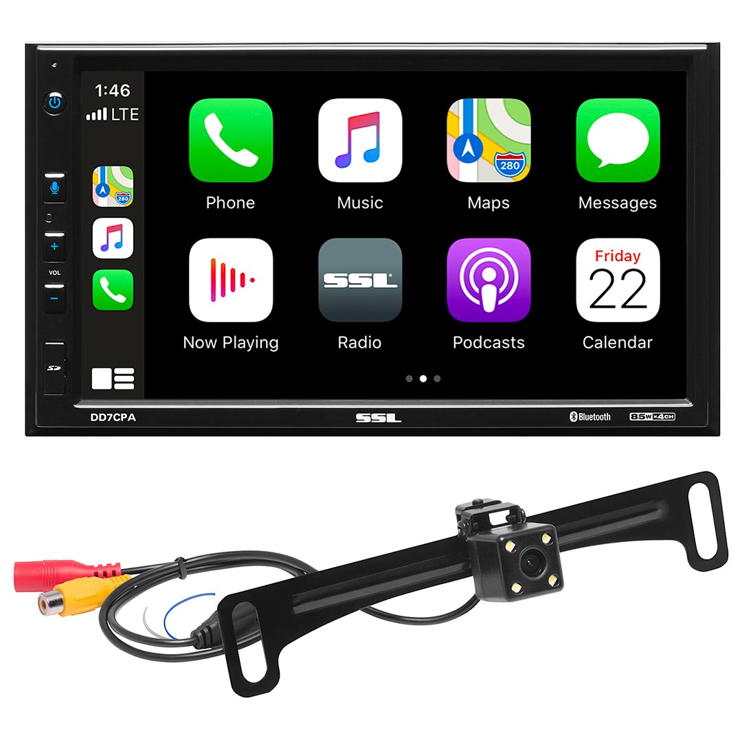  Sound Storm DD7CPAC 7" 2Din Fixed Receiver w/Bluetooth & Back-up Camera 