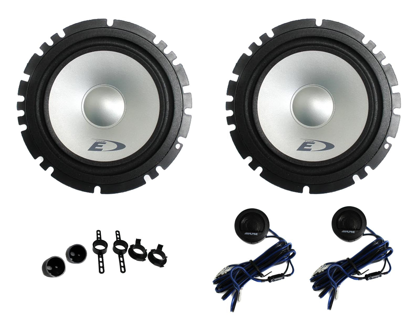  Alpine Type-E Series SXE-1750S Car Audio 6.5-Inch Component 2-Way Speakers 