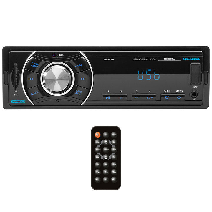  Sound ML41B Storm Mechless Digital Media/FM Receiver with Bluetooth 