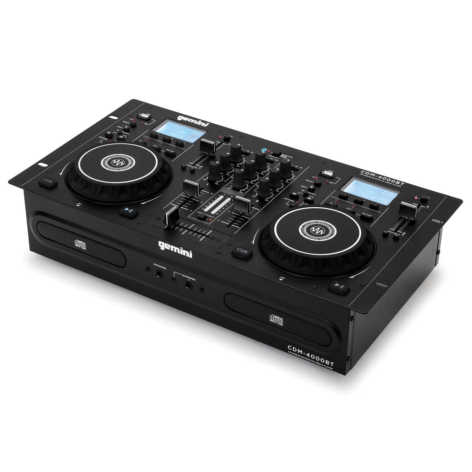  Gemini CDM-4000BT CD/Mixer Combo Player with Bluetooth Input 