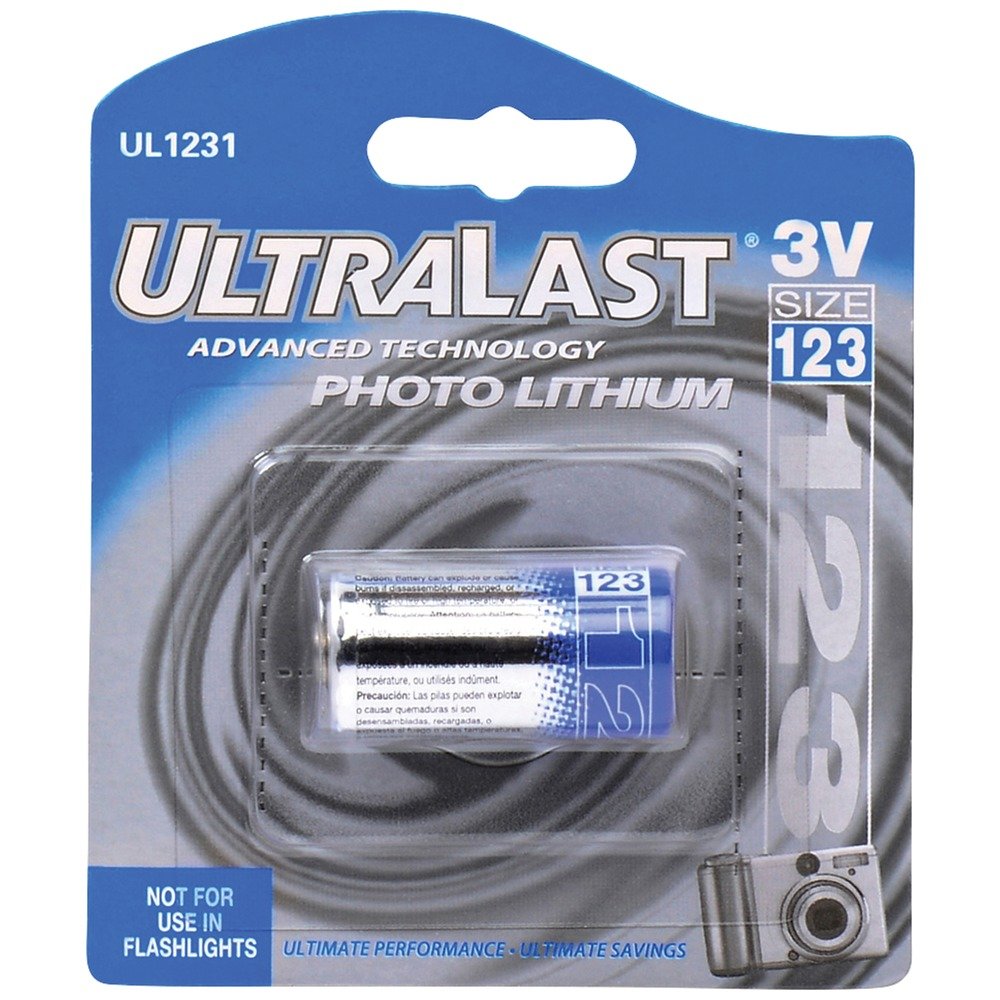  ULTRALAST UL1231 Cr123A Photo Battery 