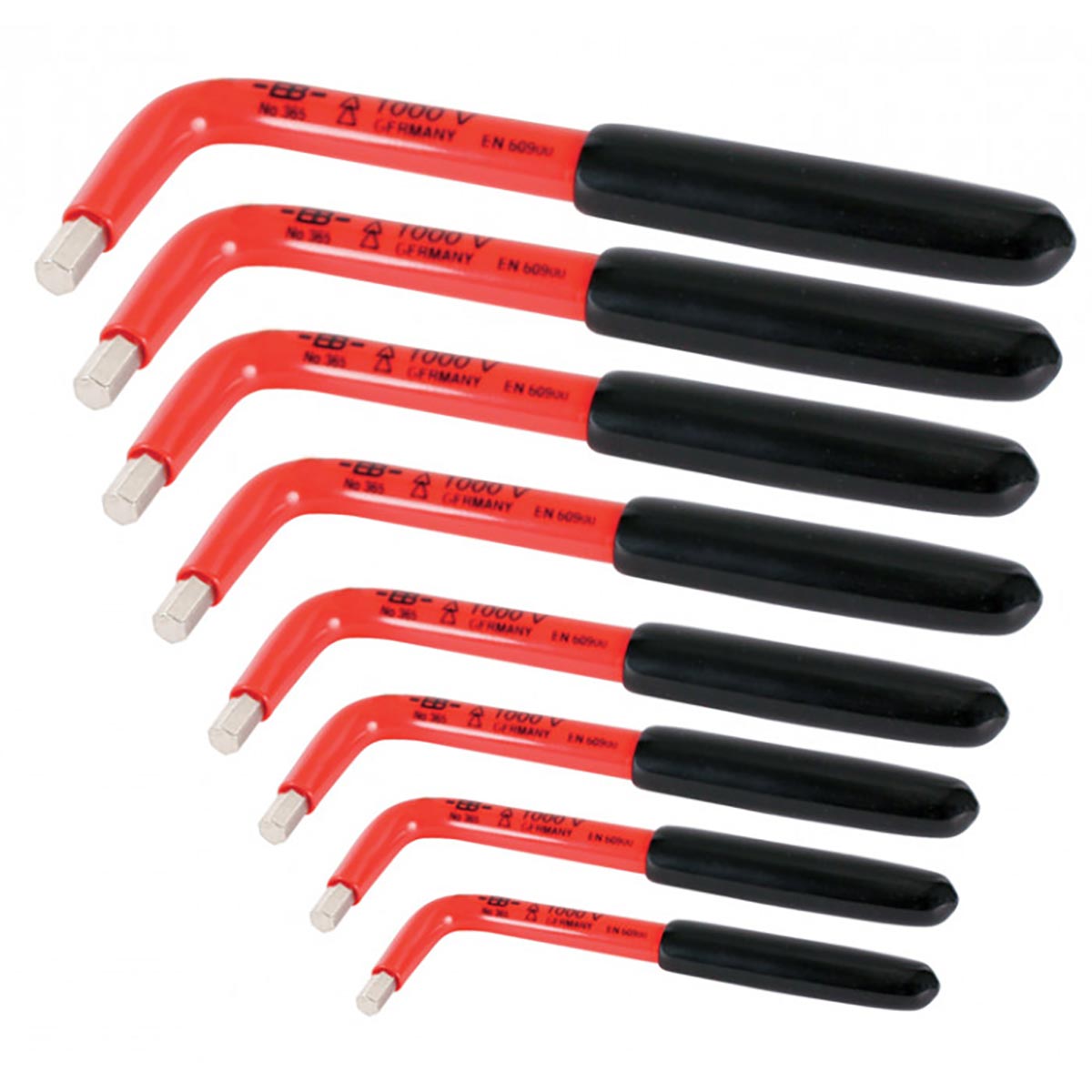  Wiha 13690 SAE Insulated Hex L-Key Set – 8 Piece Set 