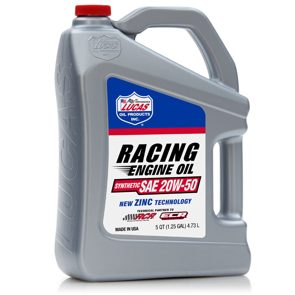  Lucas Oil 10616 Synthetic Sae 20W 50 Racing Motor Oil 5 Quart 