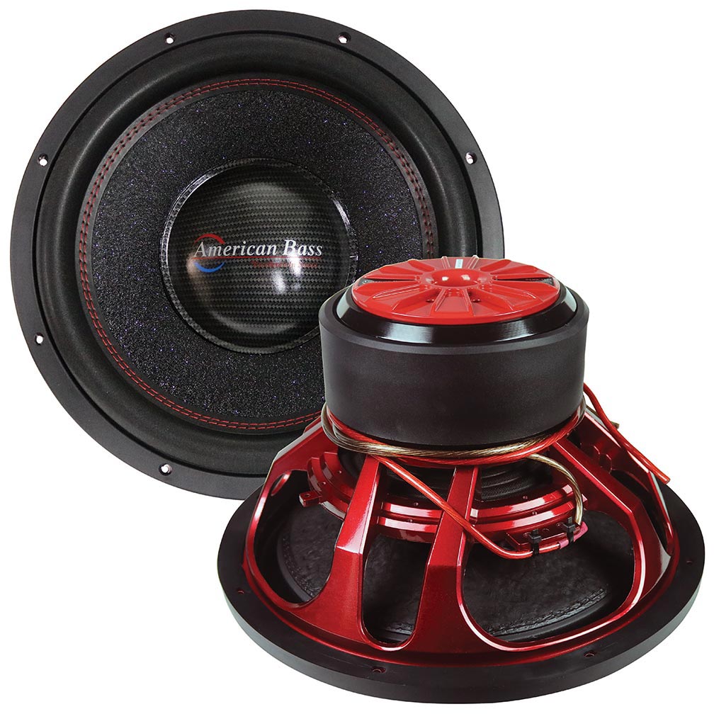  American Bass HAWK1544 15 Competition Woofer, 1500W RMS/3000W Max 