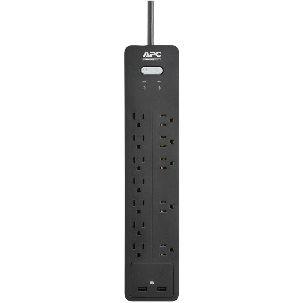  APC PH12U2 12Outlet SurgeArrest Home/Office Surge Protector 2 USB Ports 6ft Cord 