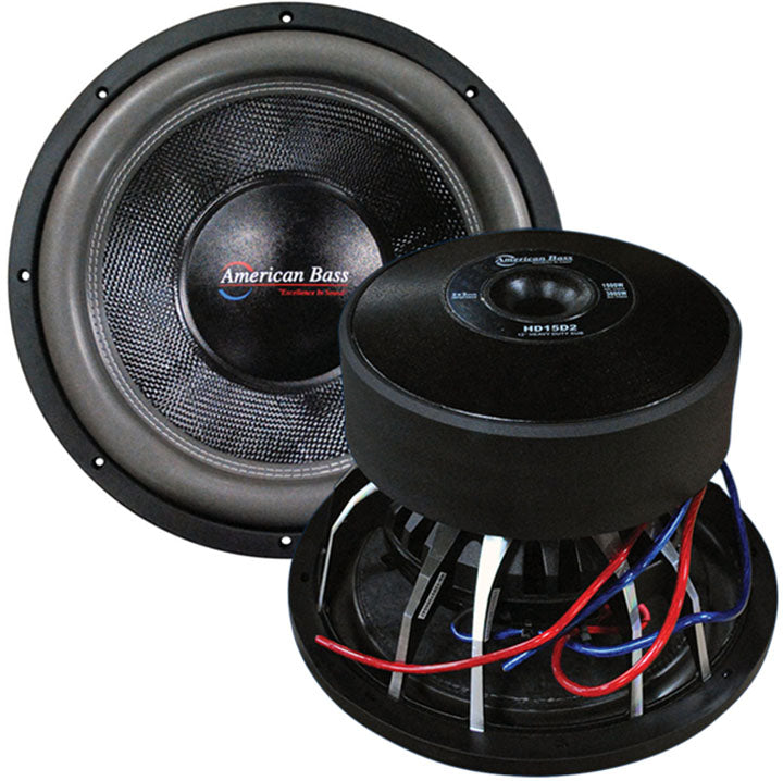  American Bass HD15D2 15" Wooofer 3000 Watt 2 Ohm DVC 