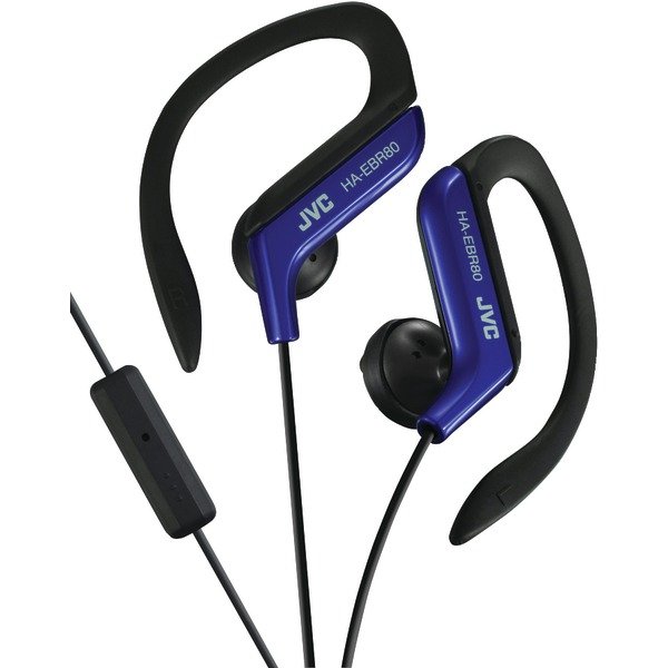  JVC HAEBR80A In-Ear Sports Headphones w/Microphone & Remote (Blue) 