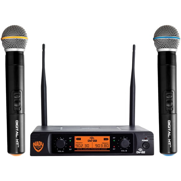  Nady DW-22-HT-ANY Dual-Transmitter Digital Wireless Microphone System 