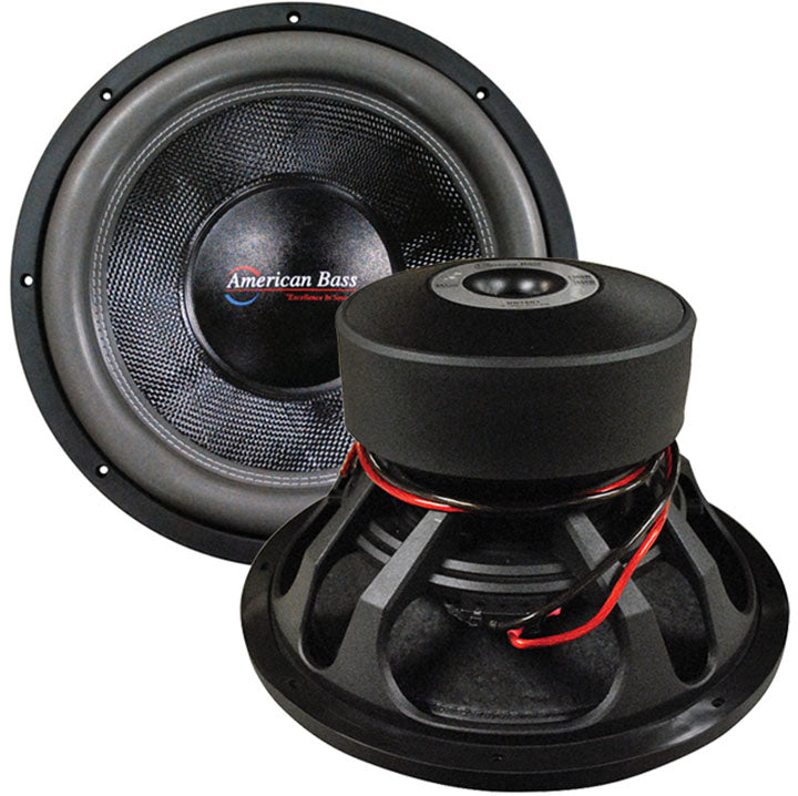  American Bass 15 Inch Subwoofer Hd Series Dual 1 Ohm Carbon Fiber Cone 