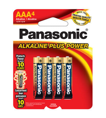  Panasonic AM4PA4B Alkaline Size AAA Plus Power (4-Pack) 