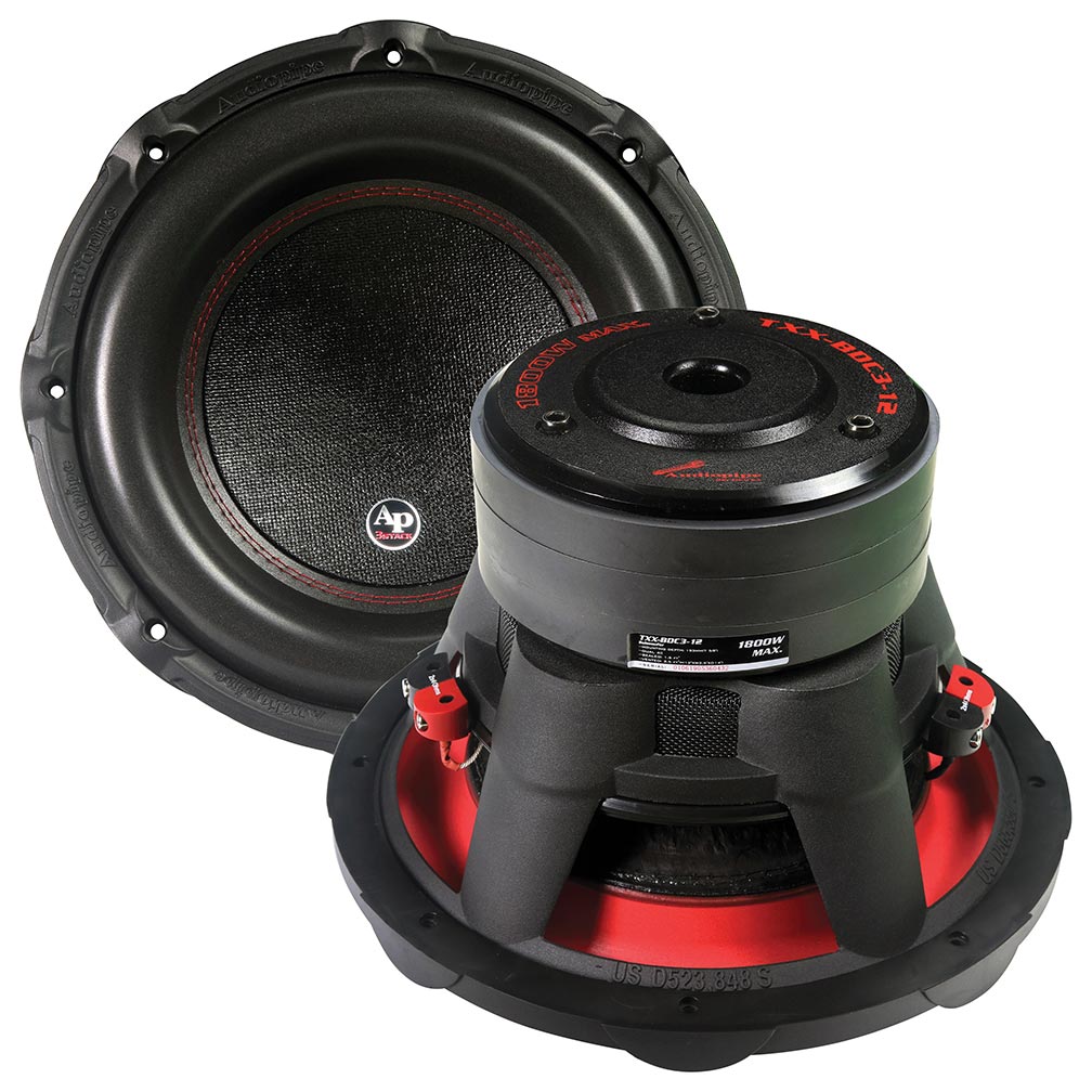  Audiopipe TXXBDC312 12" Woofer 1800W Max 4 Ohm DVC 