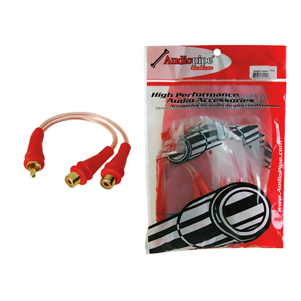  Audiopipe BMSGYM2F Y RCA Cable 