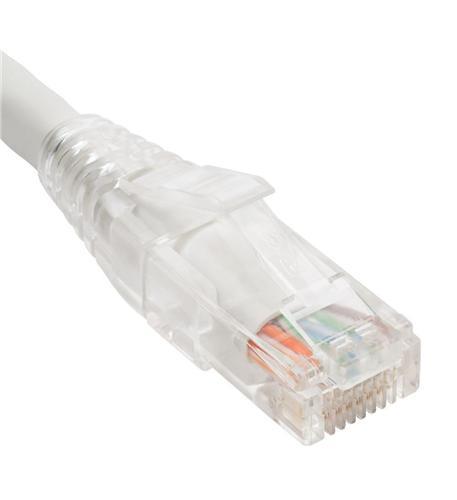  Icc ICPCSP01WH Patch Cord Cat5e Clear Boot 1' White 