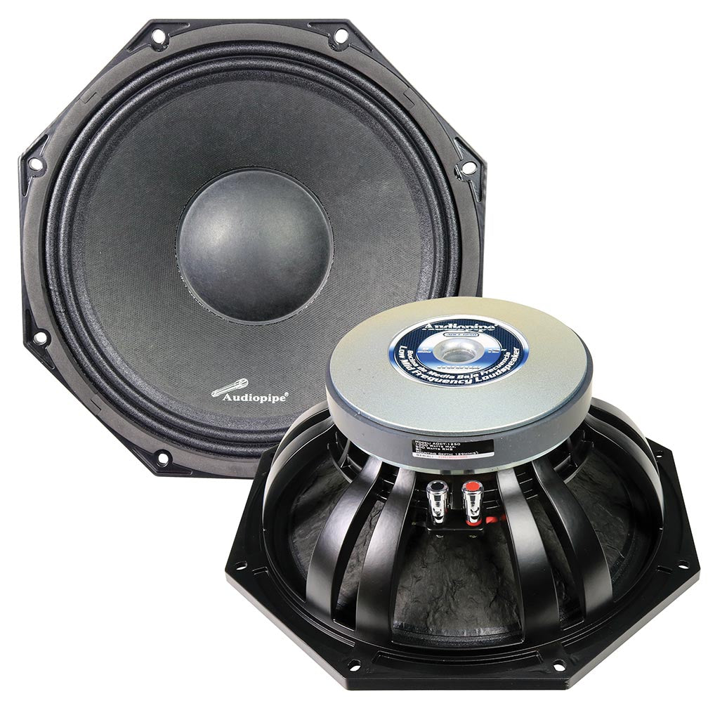  Audiopipe AOCT1250 12" Octagon LowMid Freq Loudspeaker 1000W Max 8 Ohm SVC 