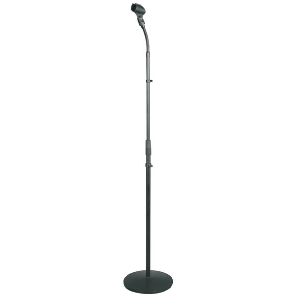  Pyle PMKS32 Universal Compact Base Microphone Stand w/ Adjustable Gooseneck 