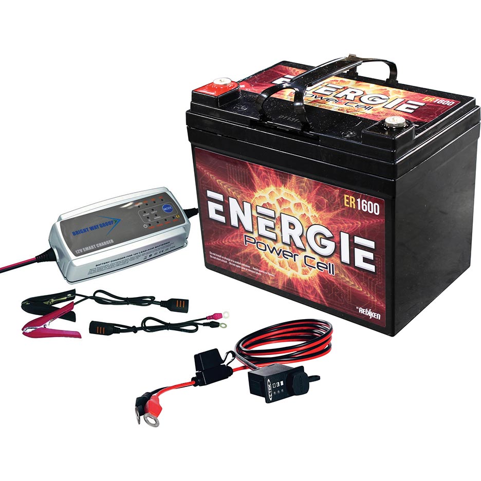  Energie EPK800 UTV Power Up Kit 800 Watts ER1600 w/ Desulfating Charger 