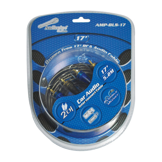  Audiopipe AMPBLS17 17' Car Audio RCA Cable 