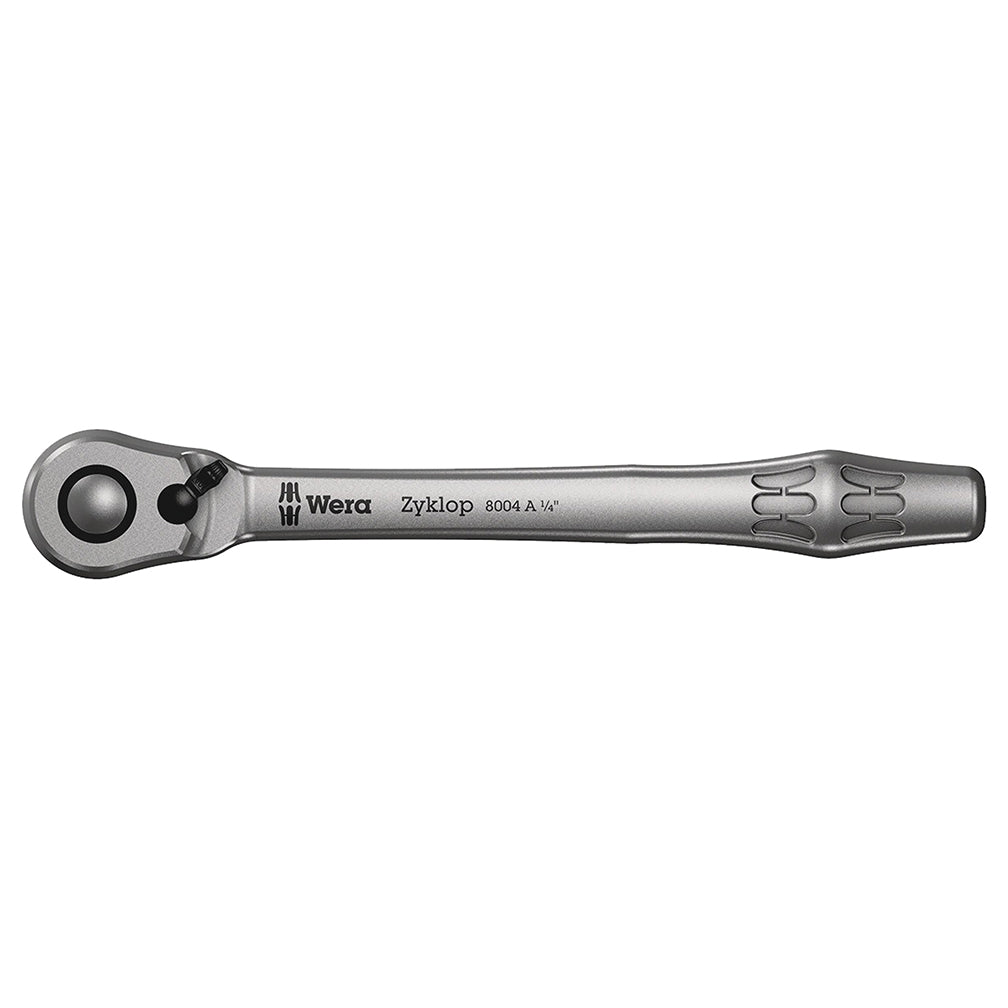  Wera 05004004001 8004 A Zyklop Metal Ratchet with Switch Lever 1/4" Drive Multi 