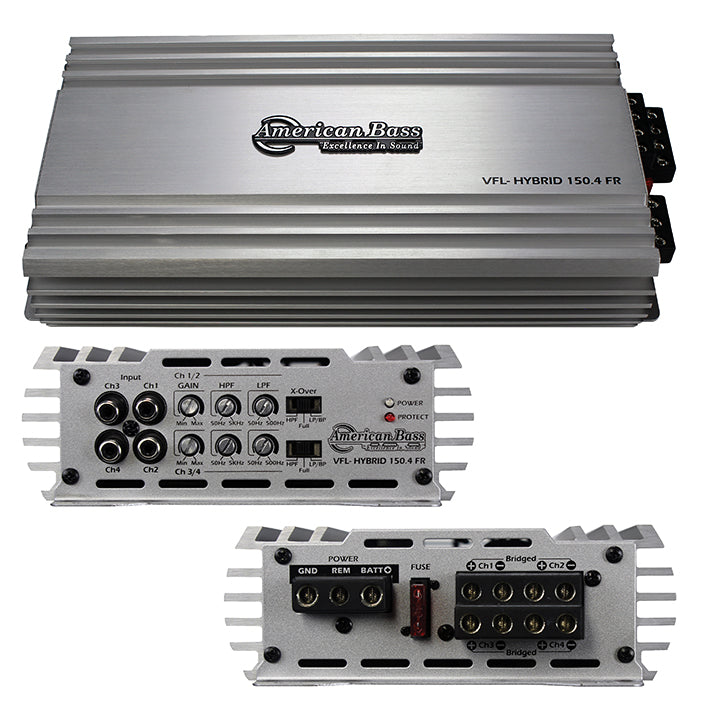  American Bass VFL1504 4 Channel 600 Watts Car Amplifier 