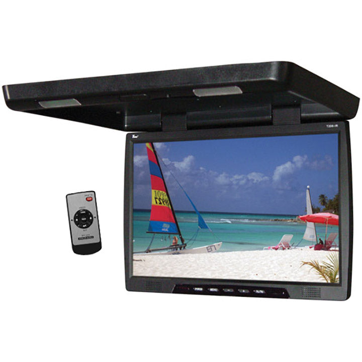  Tview T206ir 20 Inch Thin Tft Flip Down Ceiling-mount Car/truck Monitor with Twin Dome Lights 