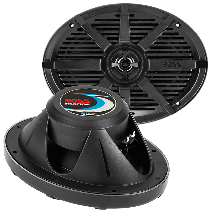  Boss MR692B 6x9" 2-Way Coaxial Marine Speaker 350W Black 