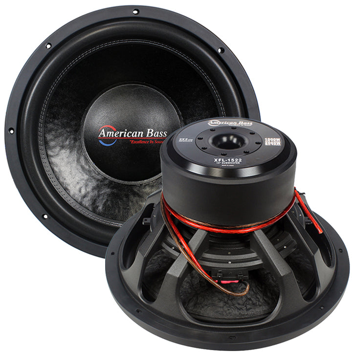  American Bass XFL1522 15" 2000 Watt 2 Ohm DVC Subwoofer 