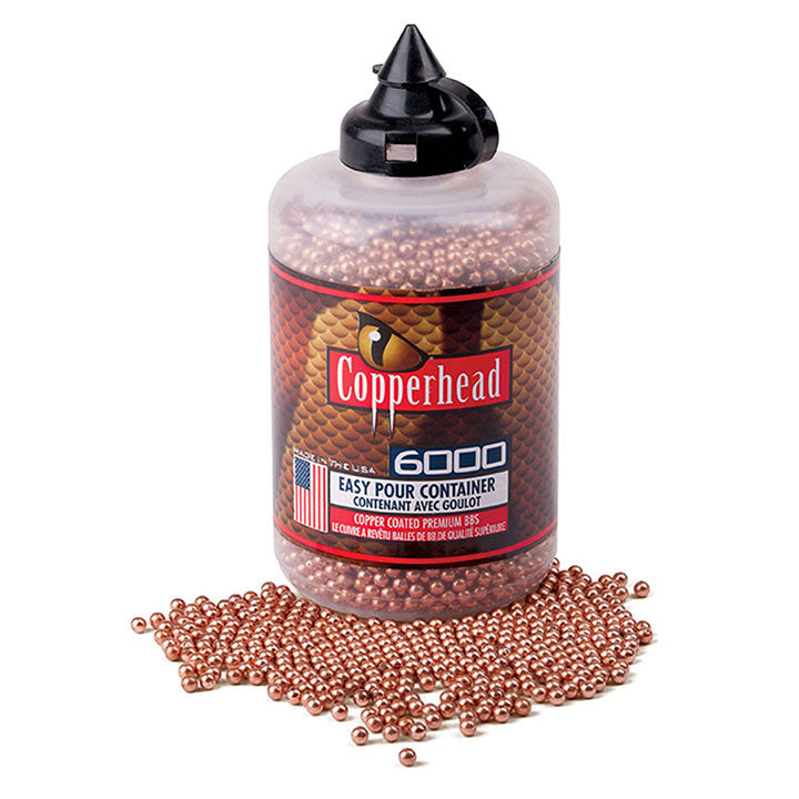  CROSMAN COPPERHEAD BBs 4.5 mm Copper Coated 5.3 gr. 6000 Count 