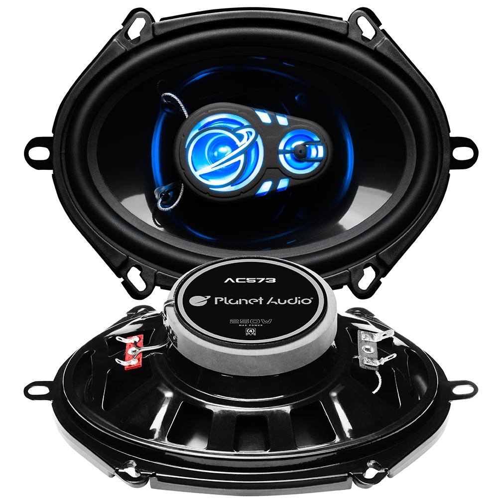  Planet Audio AC573 5x7"/6"x8" 250 Watts Max 3 Eay LED Illuminated Tweeter 