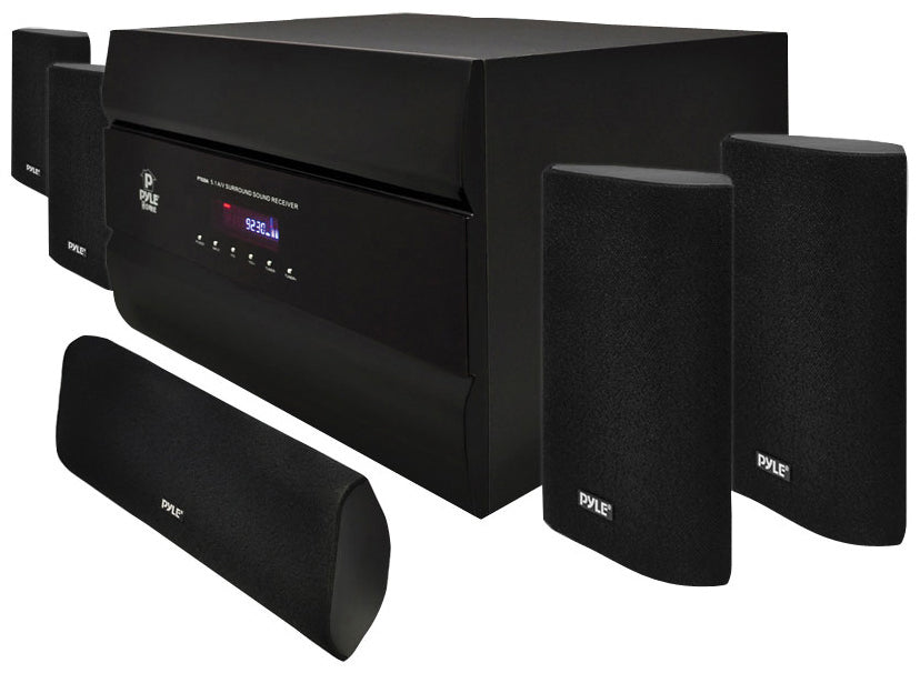  Pyle PT628A 400-Watt 5.1 Channel Home Theater System with AM/FM Tuner, CD, DVD & MP3 Player Compatible 