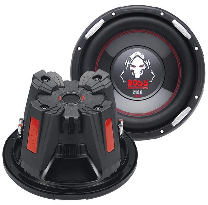  BOSS AUDIO P106DVC Phantom 10 inch Dual Voice Coil (4 Ohm) 2100-watt Subwoofer 