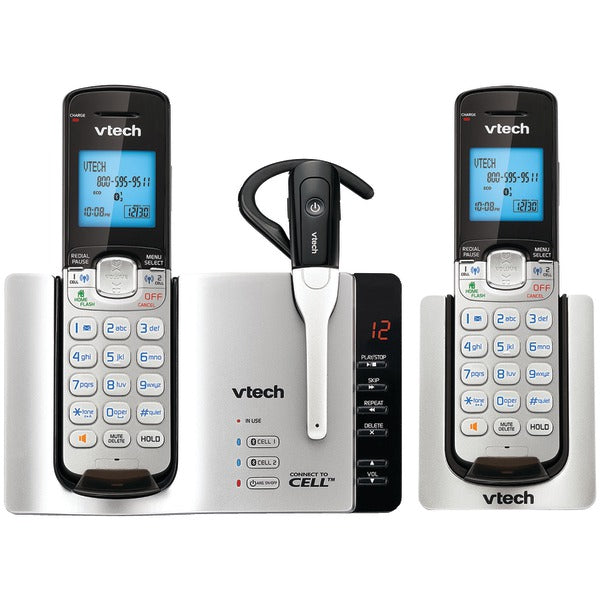  VTech DS66713 DECT 6.0 Expandable Cordless Phone with Bluetooth Connect to Cell 