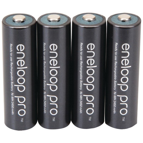  Panasonic BK-3HCCA4BA eneloop Rechargeable XX Batteries (AA; 4 pk) 