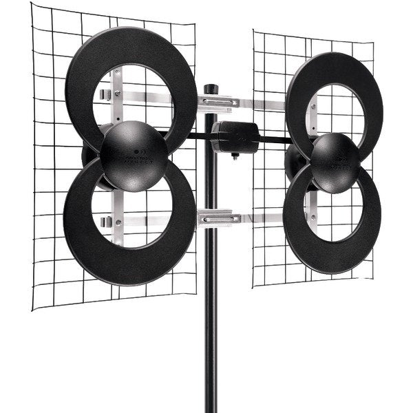  Antennas Direct C4CJM 4 Quad-Loop UHF Outdoor Antenna with 20" Mount 