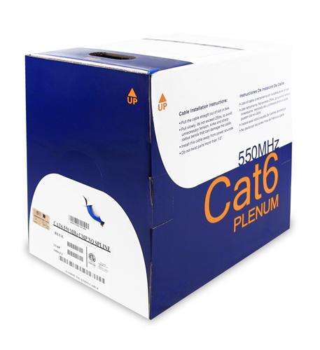  Wavenet CAT6E-PLEN-BL 6e04upbl3n Cat6e Plenum 600mhz Blue 