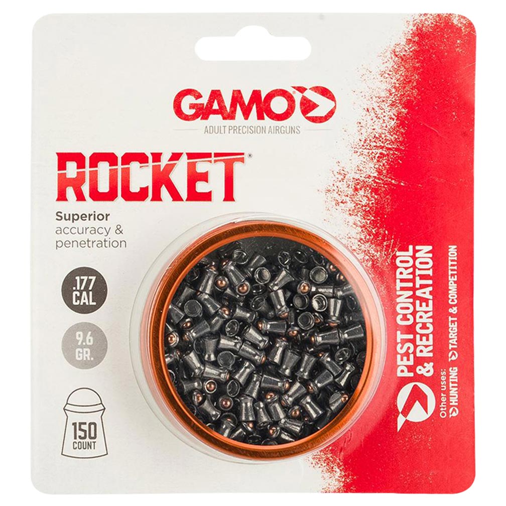  Gamo 6321274C54 Rocket Pellets .177 Cal. Tins Of 150 Blister Pk 