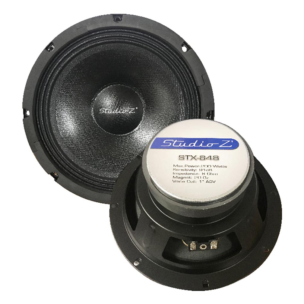  Studio STX848 Z 8" Woofer, 200 Watts Max, 8 Ohm 