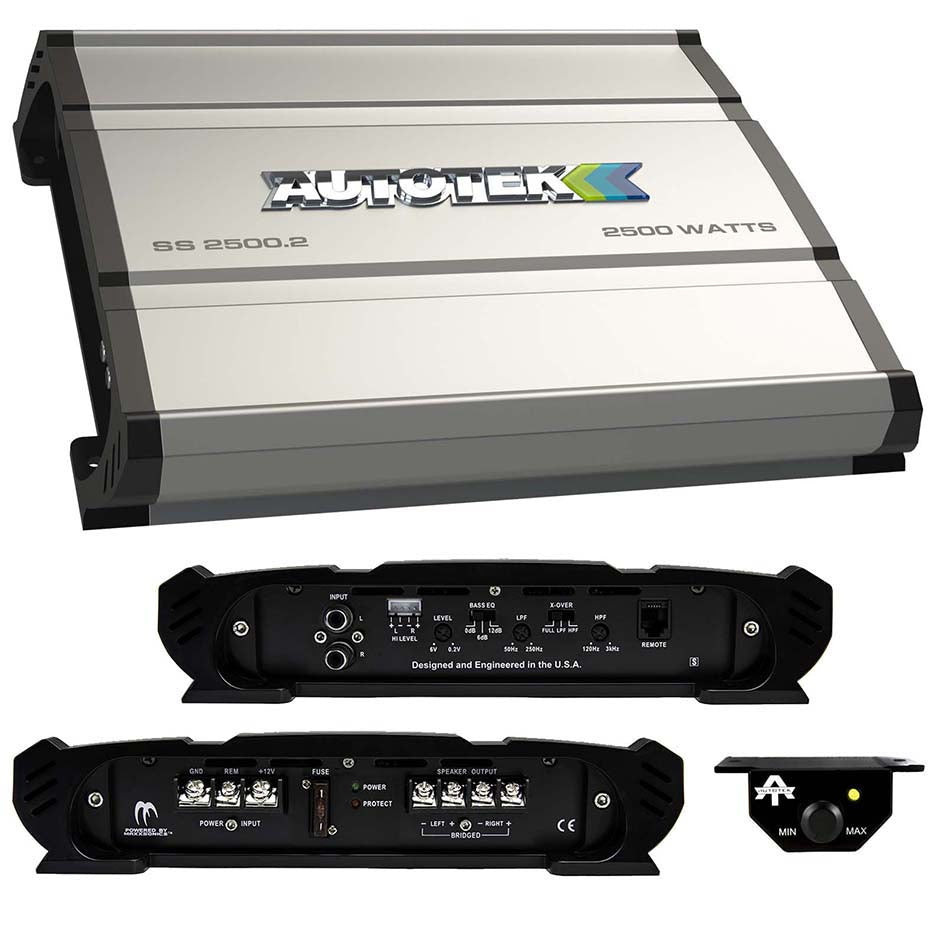  Autotek SS25002 Super Sport Amplifier 2500 Watt 2 Channel 