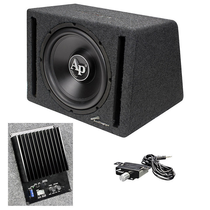  Audiopipe APVB12AMP 12" in a Single Ported Box with 600 Watt Amplifier 