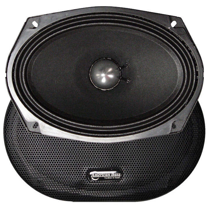  American Bass VFL69MR 6" x 9" 350 Watt 8 Ohm Mid Range Speakers 