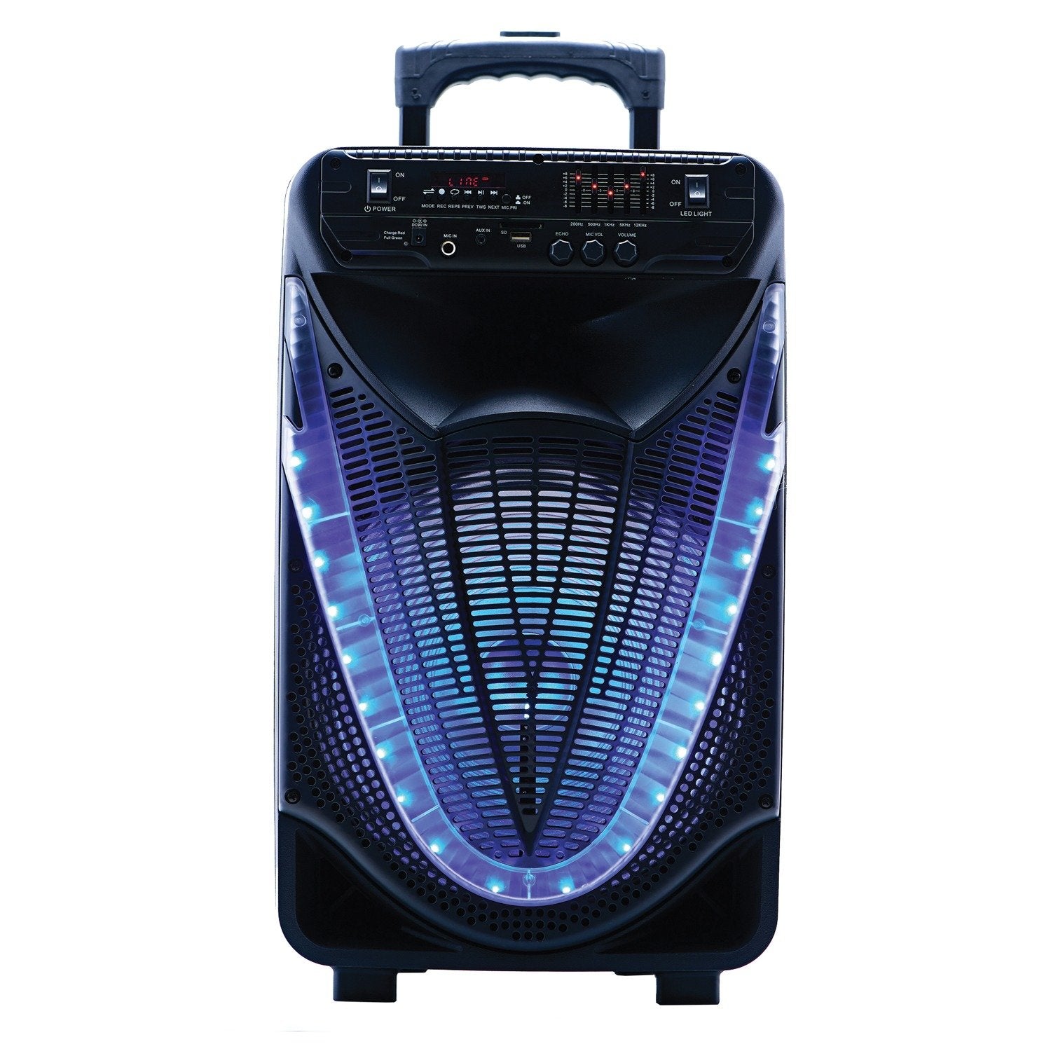  Naxa NDS-1233 Portable 12" Bluetooth Party Speaker w/Disco Light 