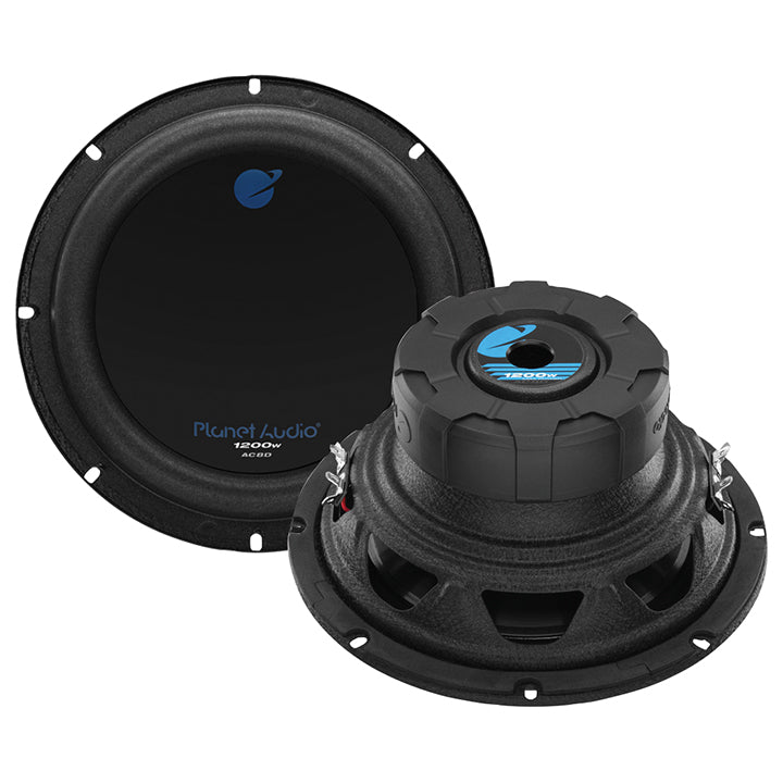  Planet Audio AC8D 8" 1200 Watt DVC Subwoofer 