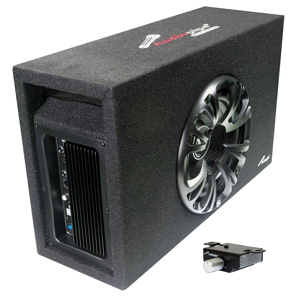  Audiopipe APMINIB800A Single 8" Amplified Ported Bass Enclosure 800 Watts 