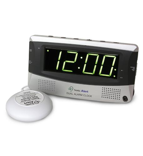  Sonic bomb SBD375SS Dual Alarm Clock W/ Bed Shaker 