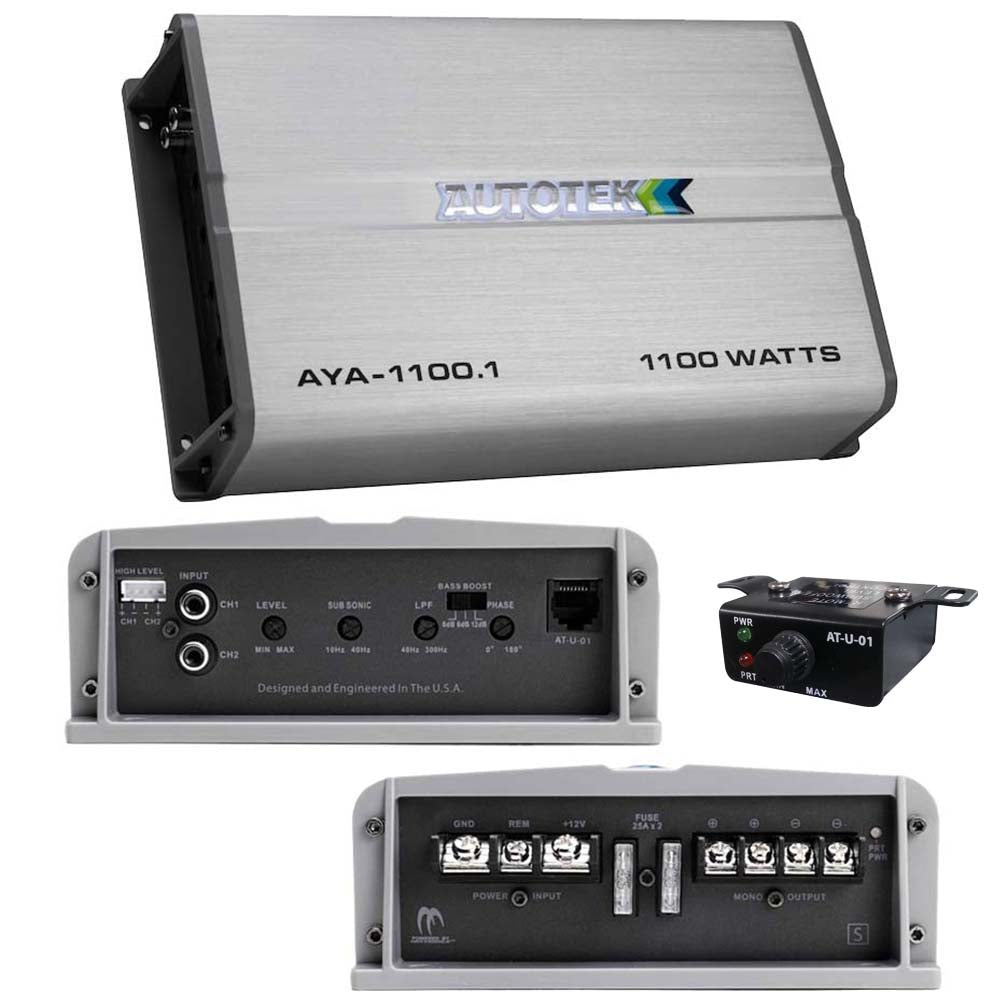  Autotek Alloy Amplifier Mono 1100 Watts Max 2 ohm 