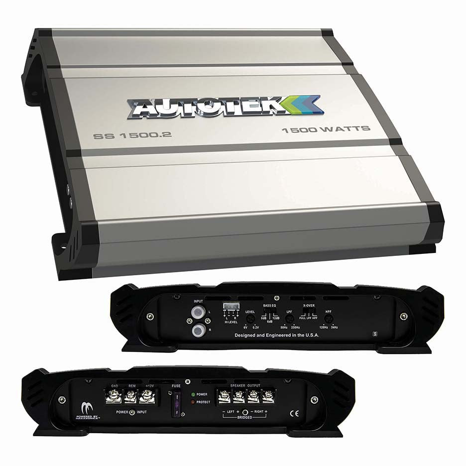  Autotek SS15002 Super Sport Amplifier 1500 Watt 2 Channel 