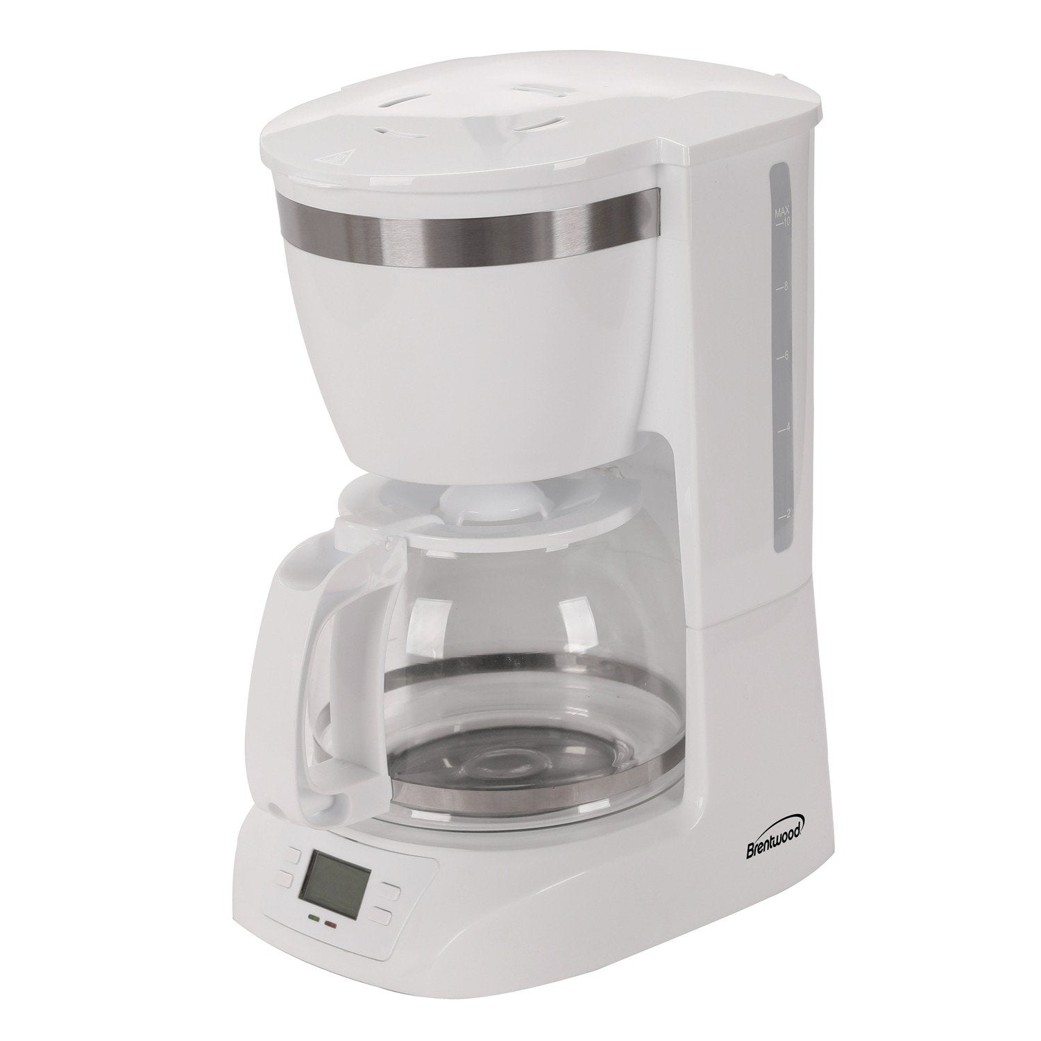  Brentwood Appl. TS-219W 10-Cup Digital Coffee Maker (White) 