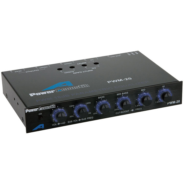  Power Acoustik PWM-20 Four Band Parametric Equalizer 